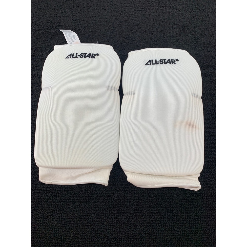 All Star Sports Knee Pads Extra Long White Size Large‎ Wrestling Soccer Football